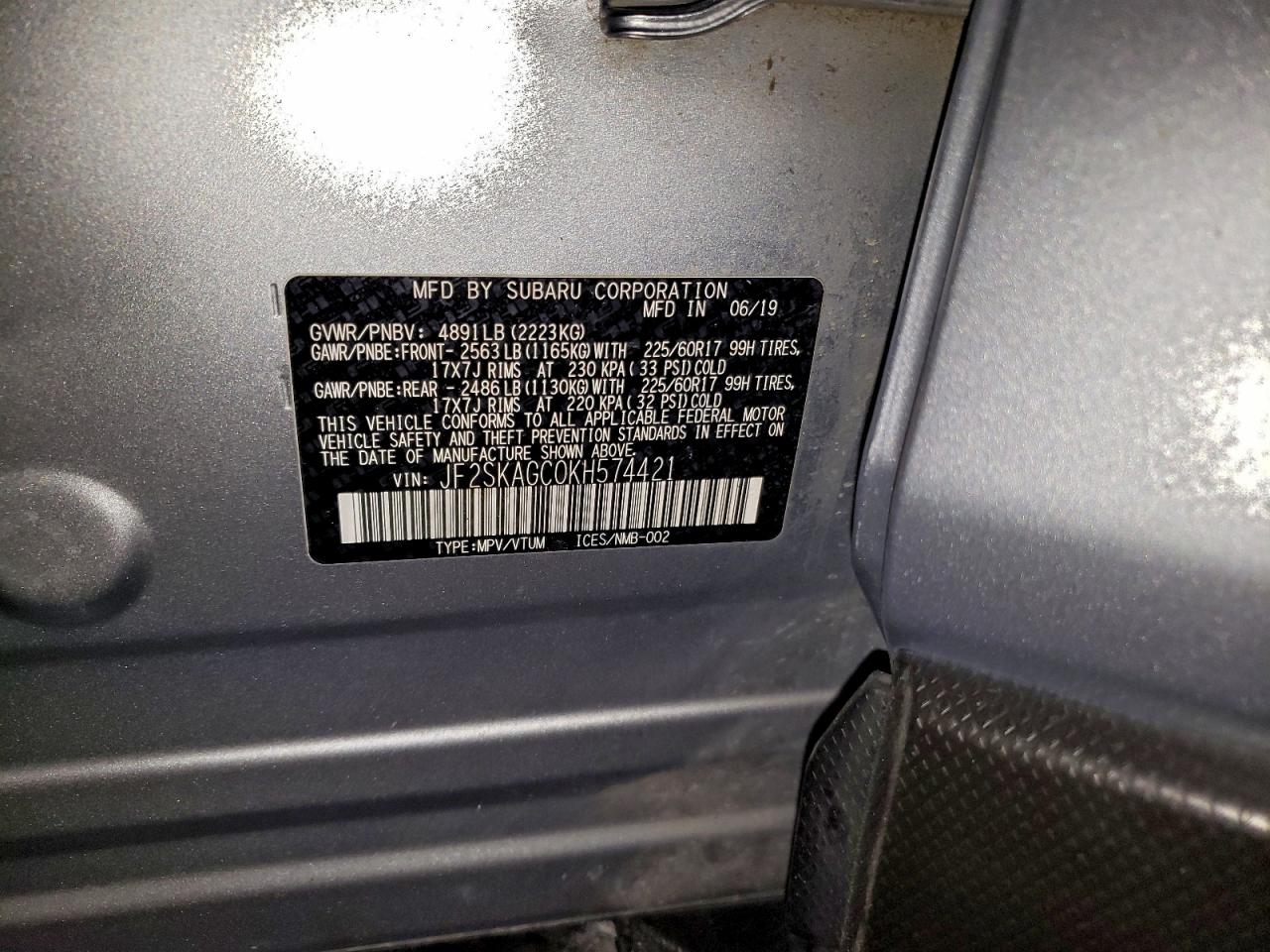 2019 SUBARU FORESTER PREMIUM photo 25