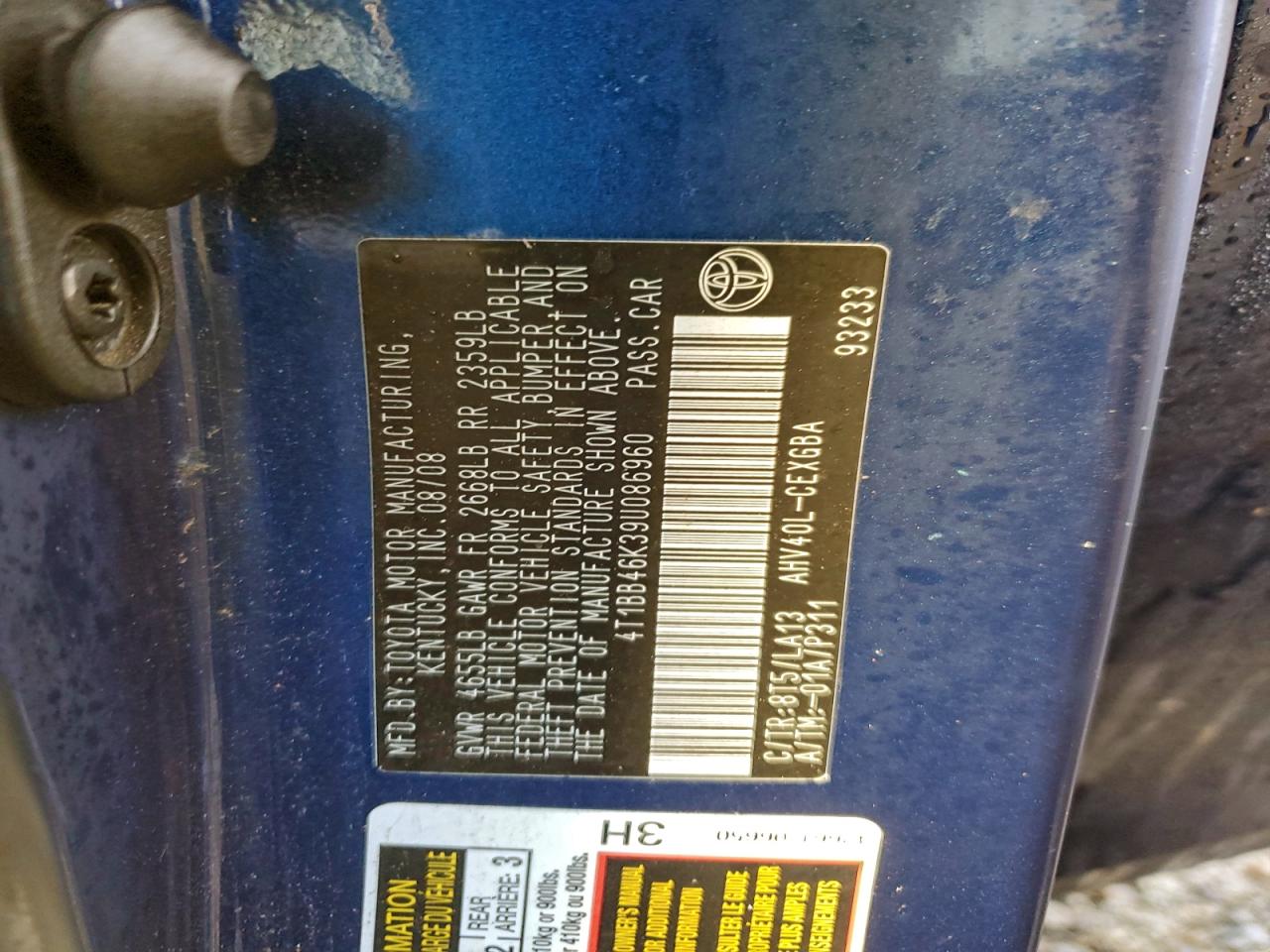 2009 TOYOTA CAMRY HYBRID photo 13