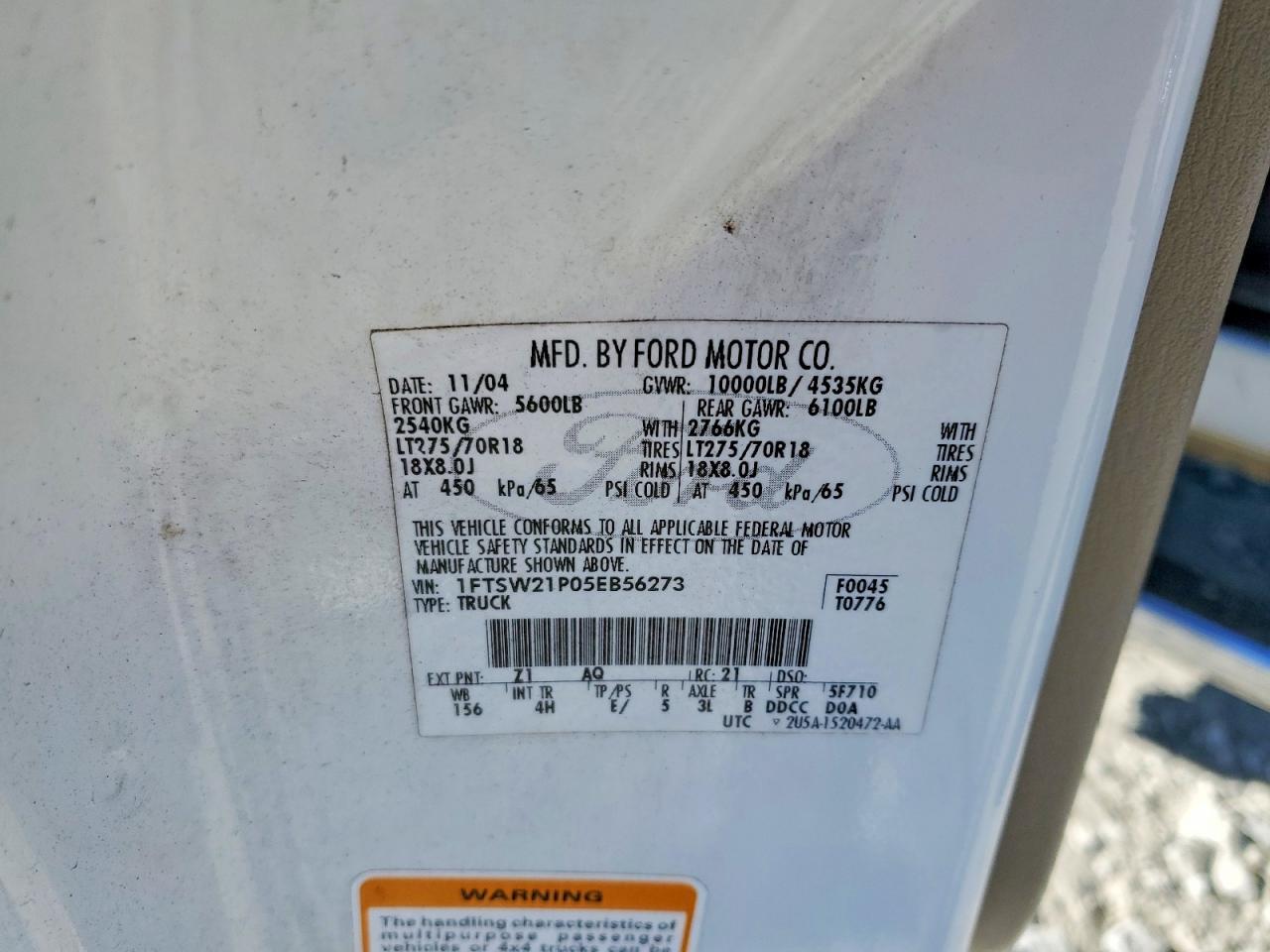 2005 FORD F250 SUPER DUTY photo 12