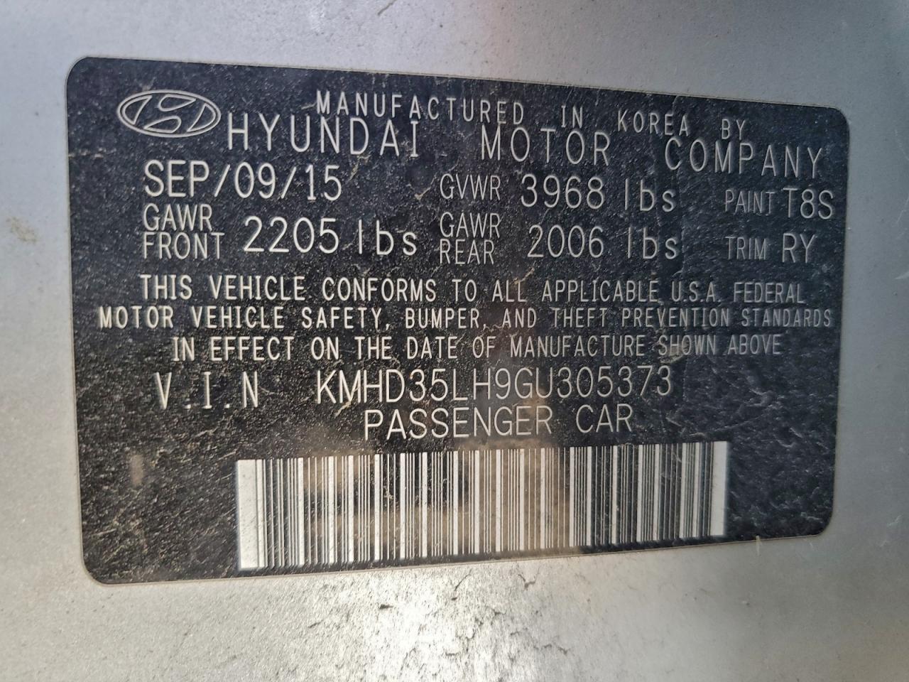 2016 HYUNDAI ELANTRA GT photo 23