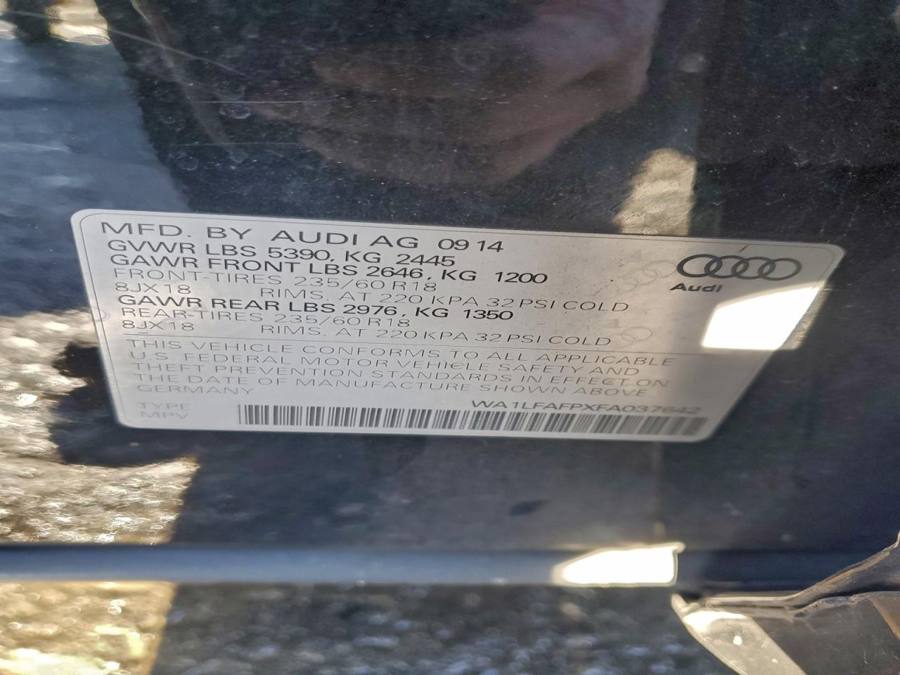 2015 AUDI Q5 PREMIUM PLUS photo 12