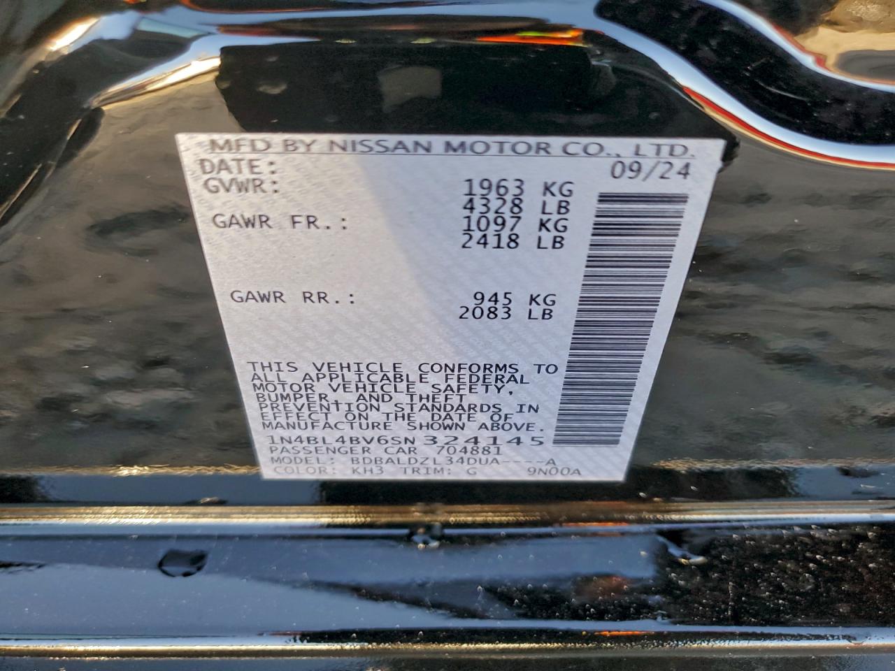 2025 NISSAN ALTIMA S photo 13
