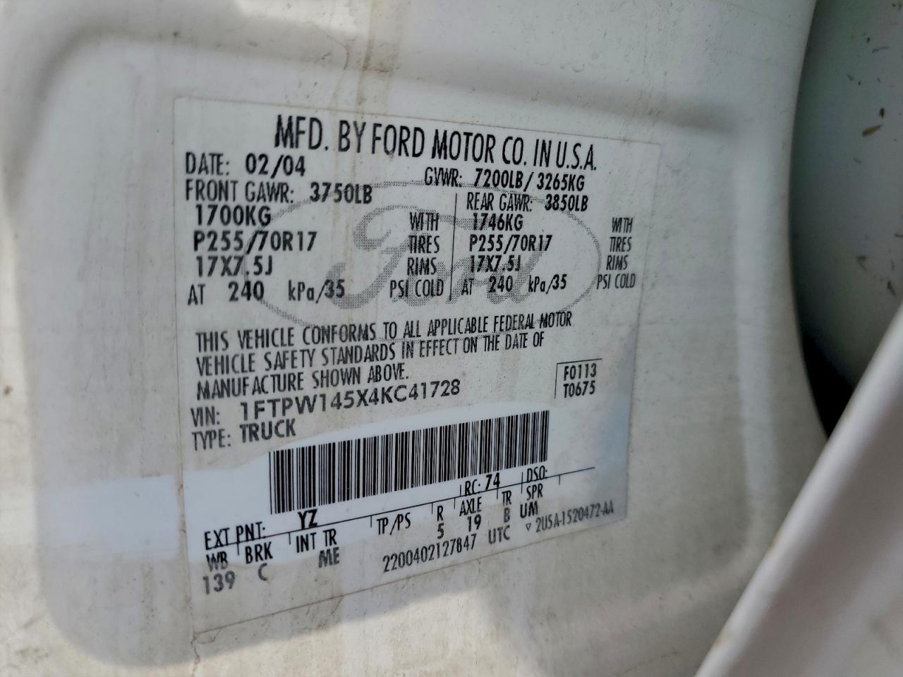 2004 FORD F150 SUPERCREW photo 25