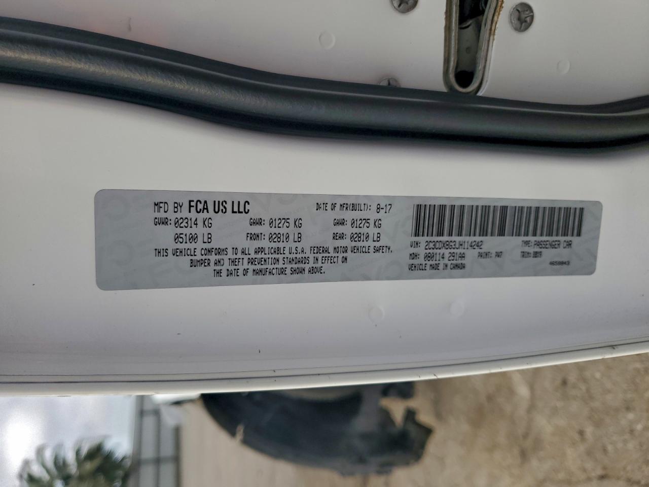 2018 DODGE CHARGER SXT photo 12