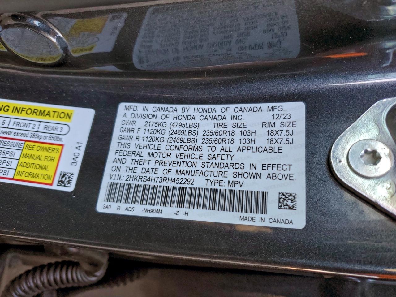 2024 HONDA CR-V EXL photo 13