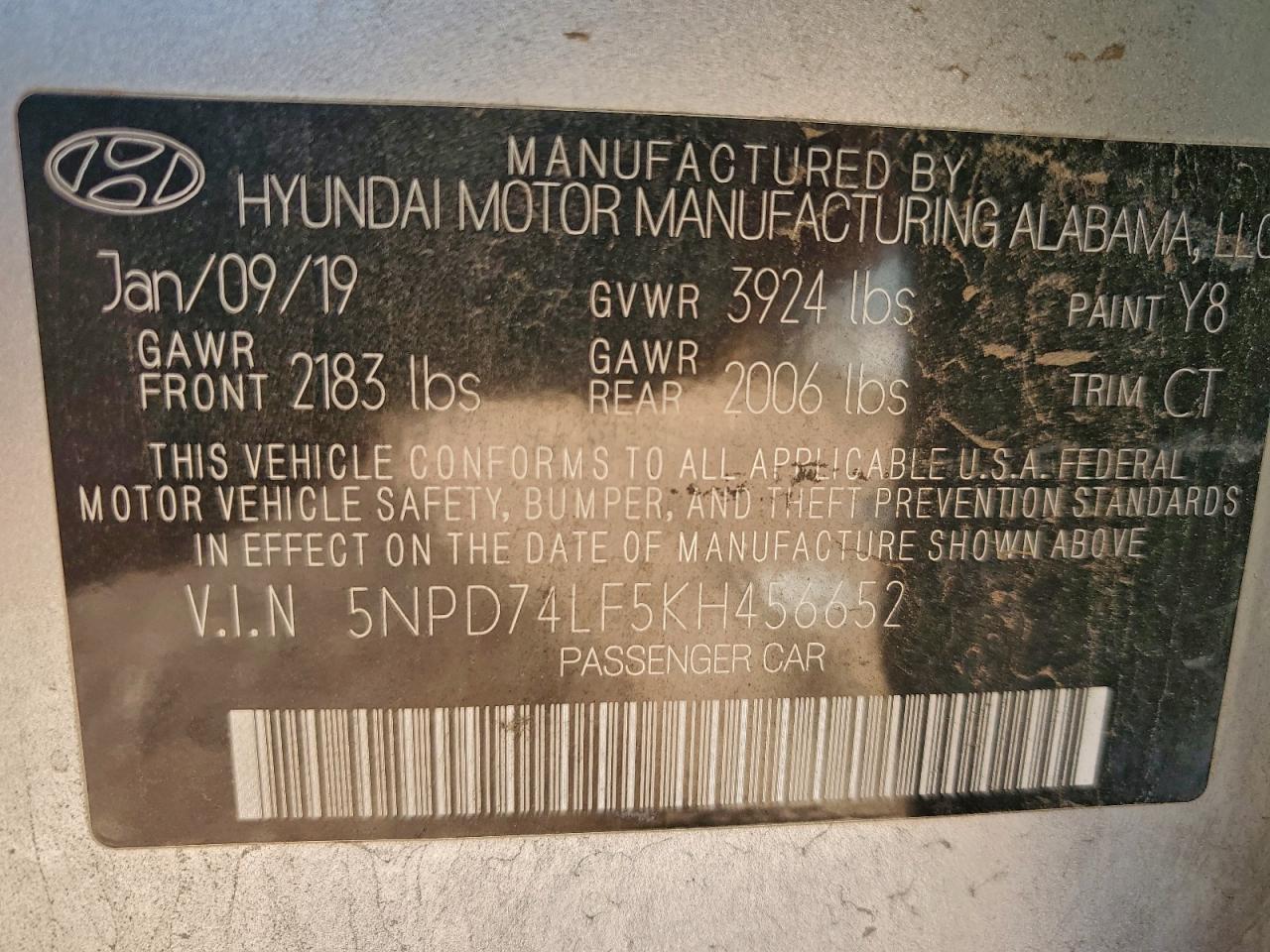 2019 HYUNDAI ELANTRA SE photo 12