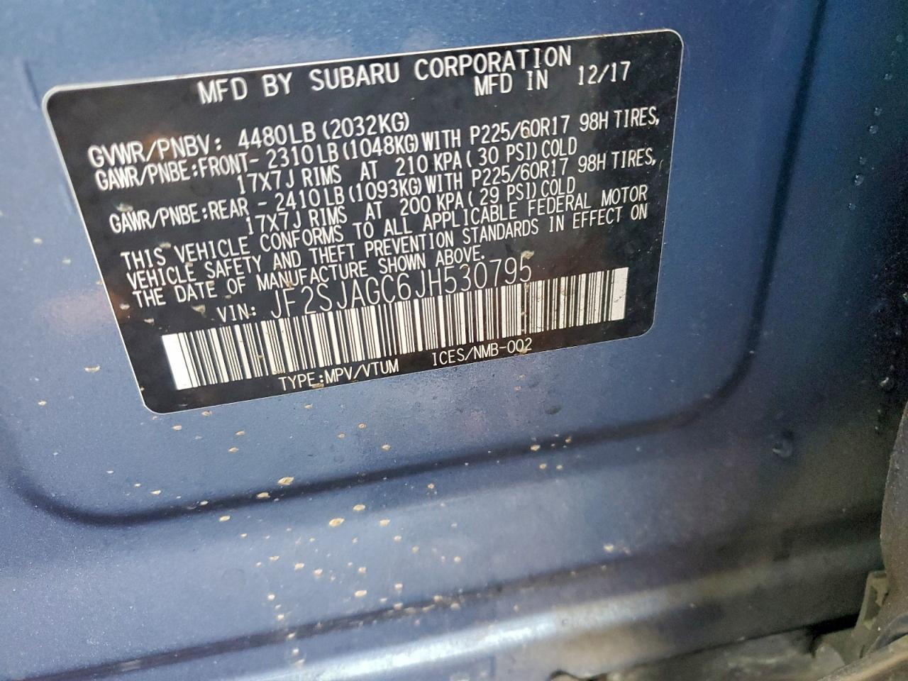 2018 SUBARU FORESTER 2.5I PREMIUM photo 14