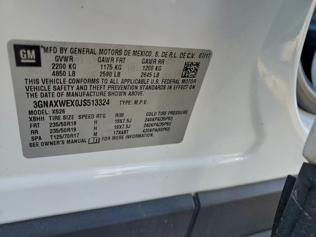 2018 CHEVROLET EQUINOX PREMIER photo 14