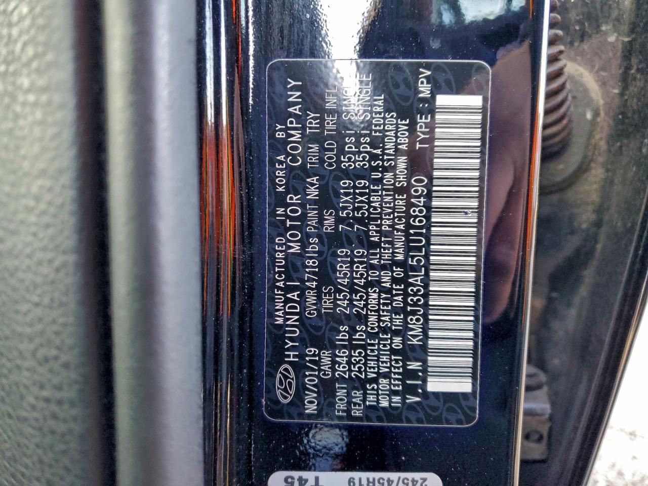 2020 HYUNDAI TUCSON LIMITED photo 12