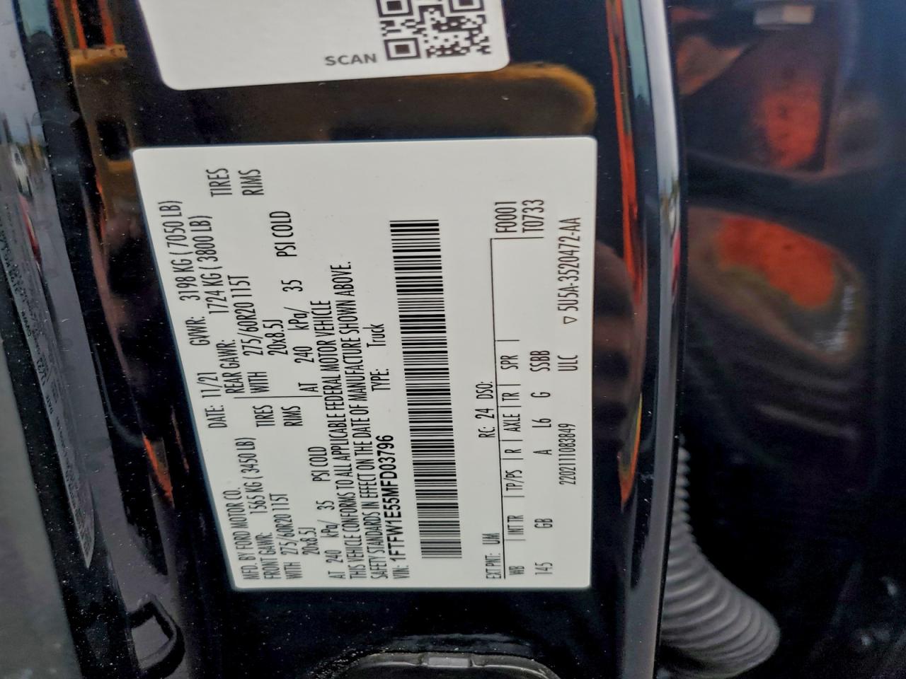 2021 FORD F150 SUPERCREW photo 12