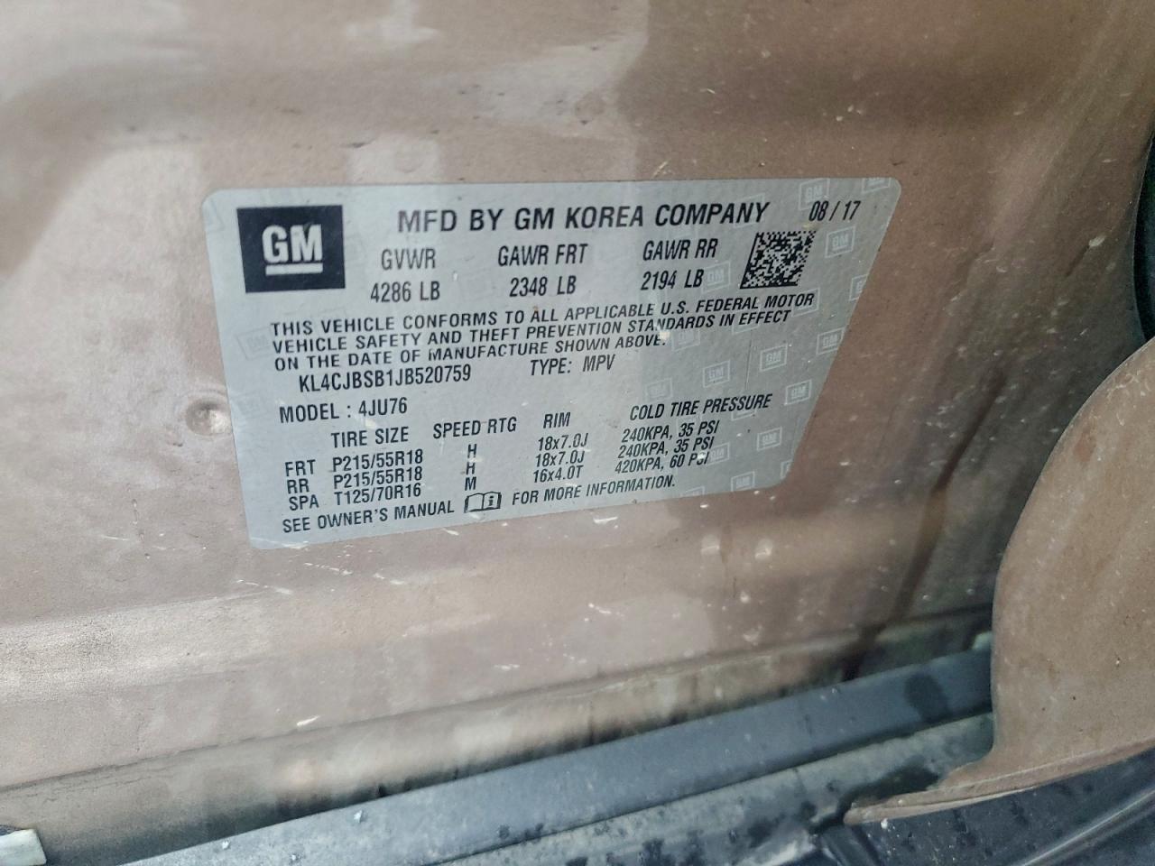 2018 BUICK ENCORE PREFERRED II photo 12