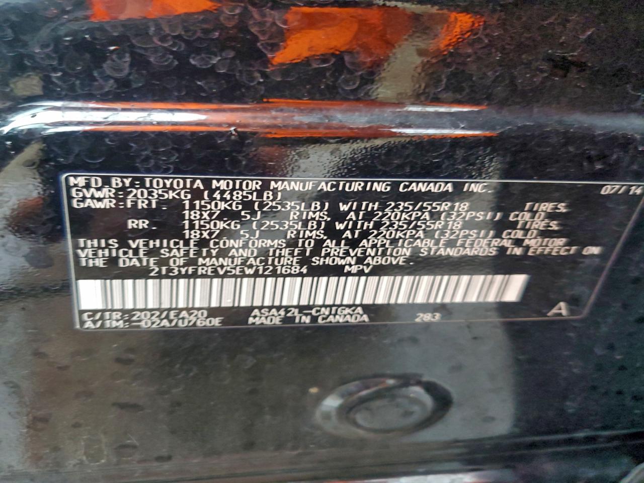 2014 TOYOTA RAV4 LIMITED photo 37