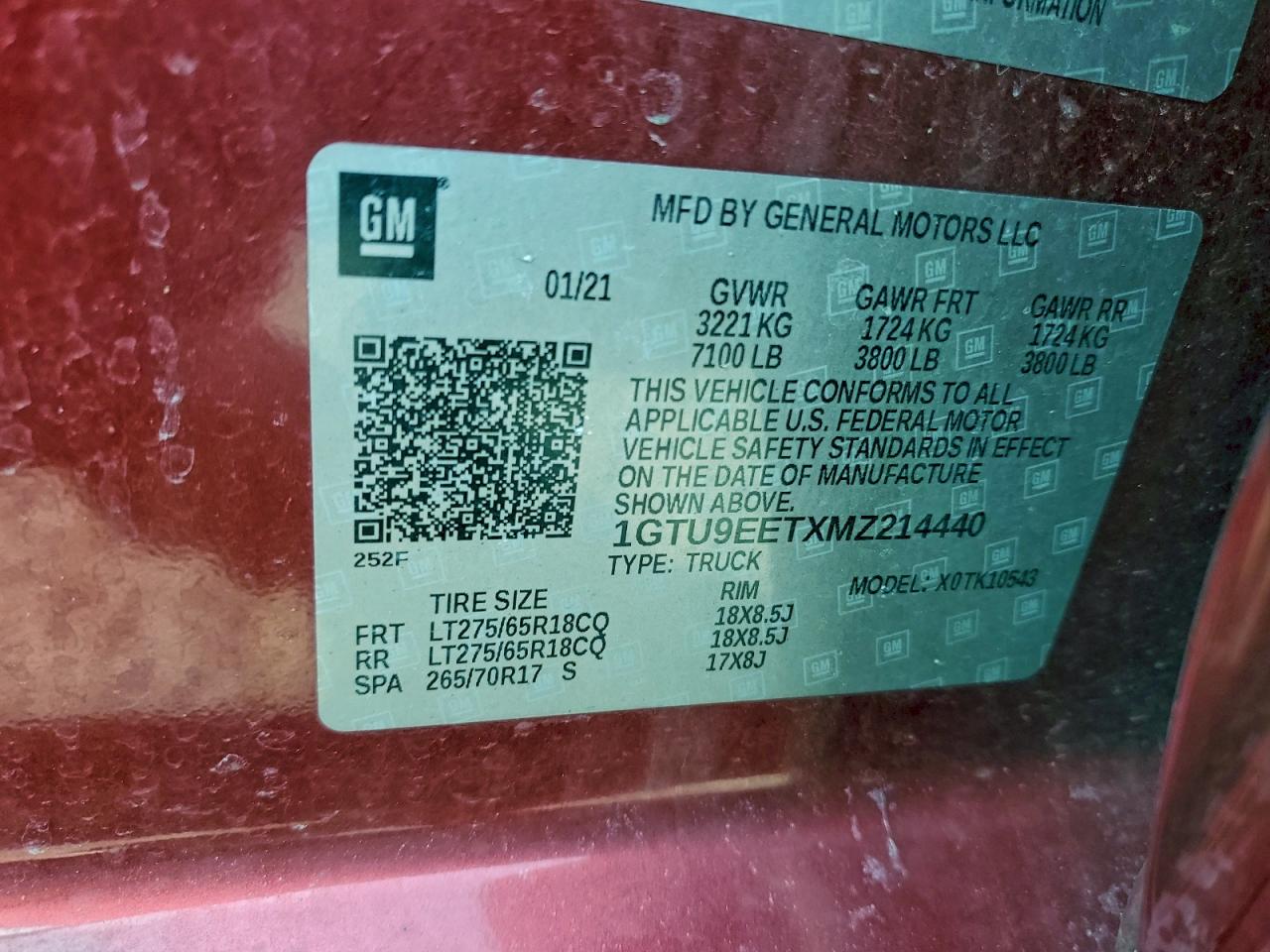 2021 GMC SIERRA K1500 AT4 photo 12