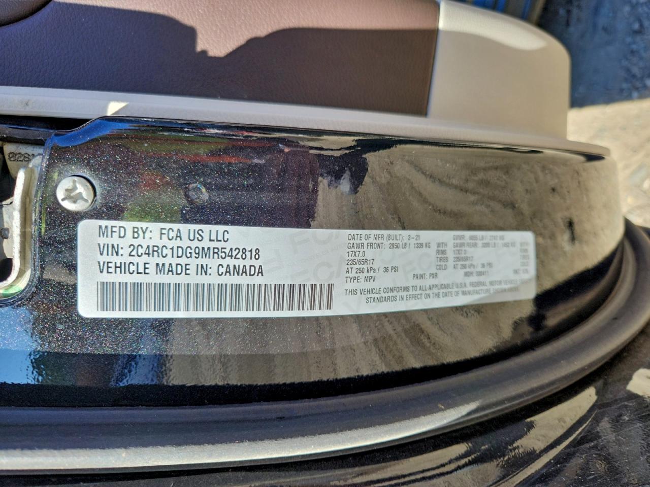 2021 CHRYSLER VOYAGER LXI photo 13
