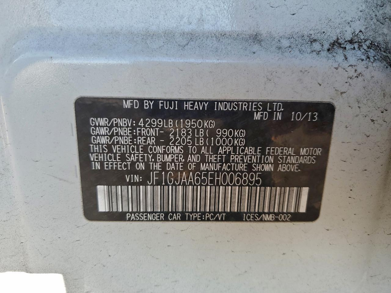 2014 SUBARU IMPREZA photo 34