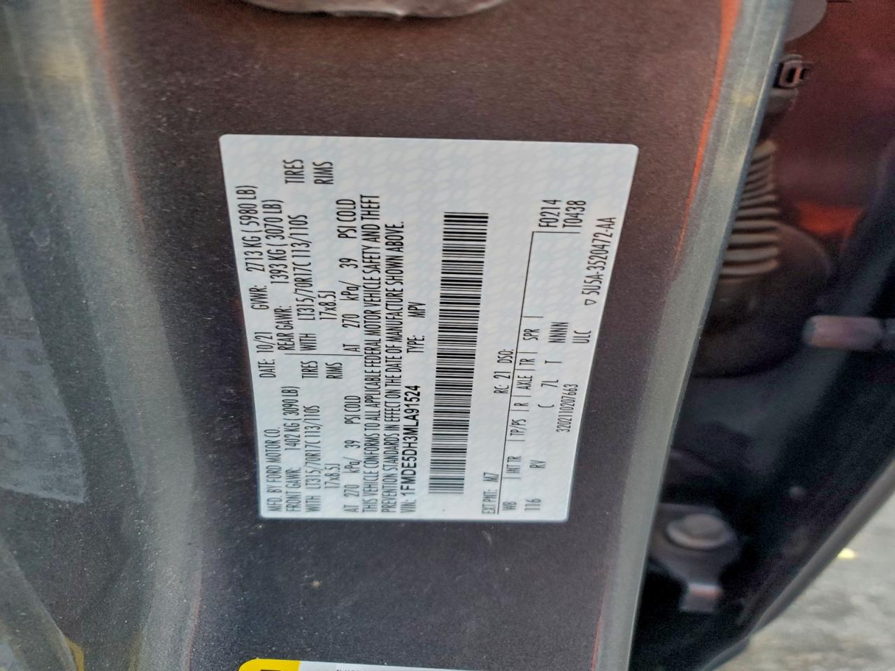 2021 FORD BRONCO BASE photo 37