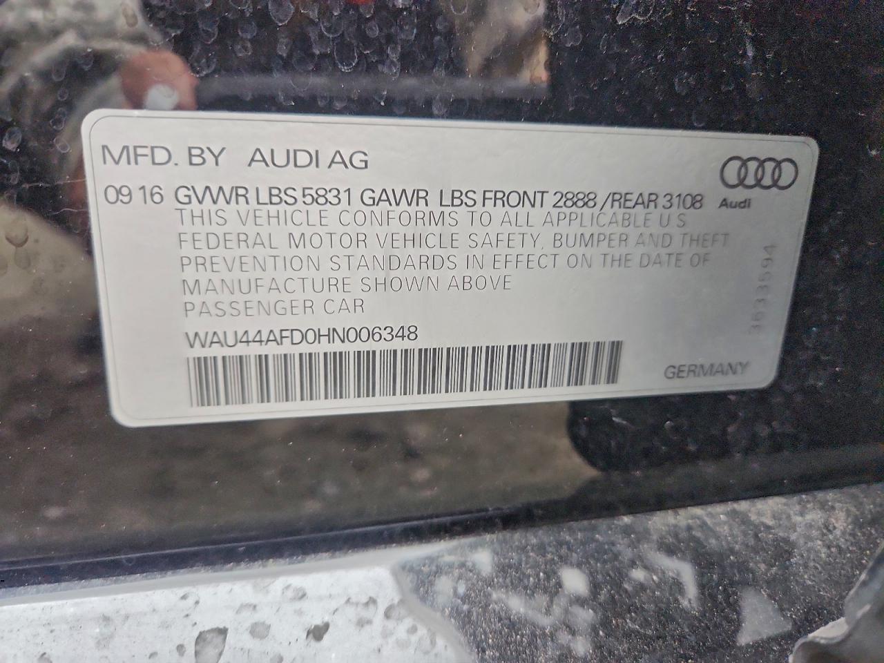 2017 AUDI A8 L QUATTRO photo 12