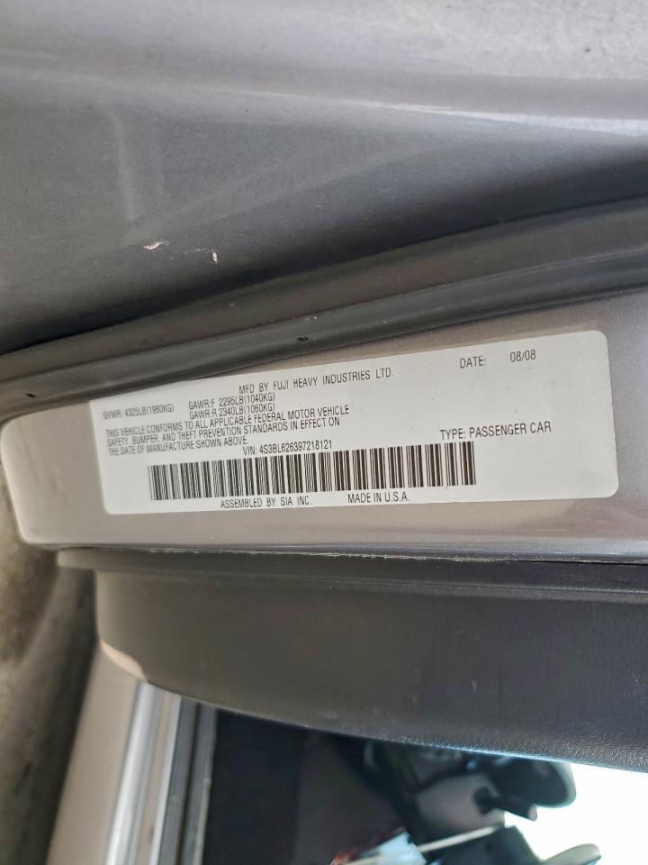 2009 SUBARU LEGACY 2.5I LIMITED photo 12