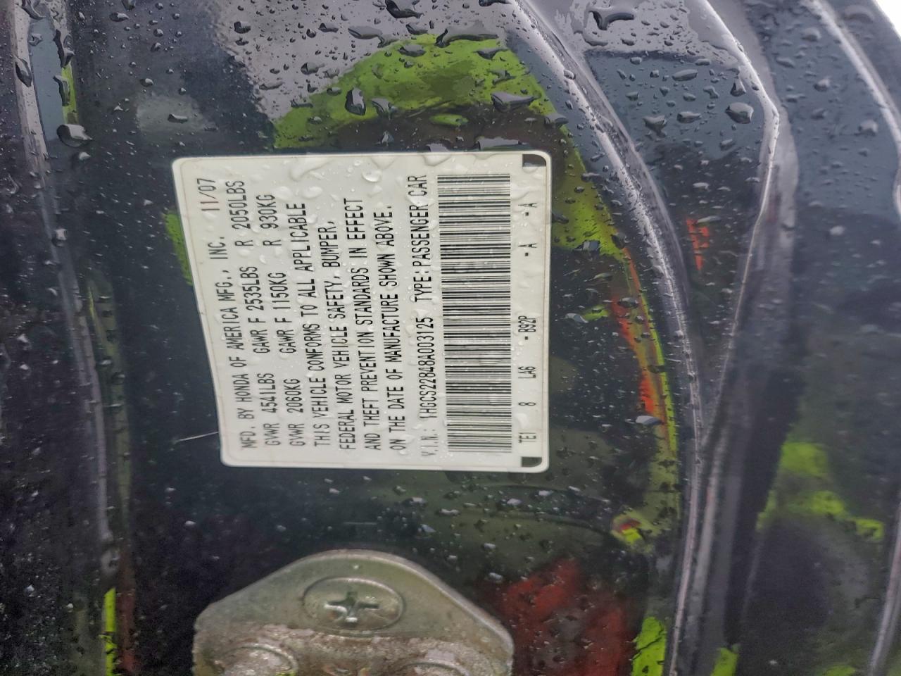 2008 HONDA ACCORD EXL photo 13