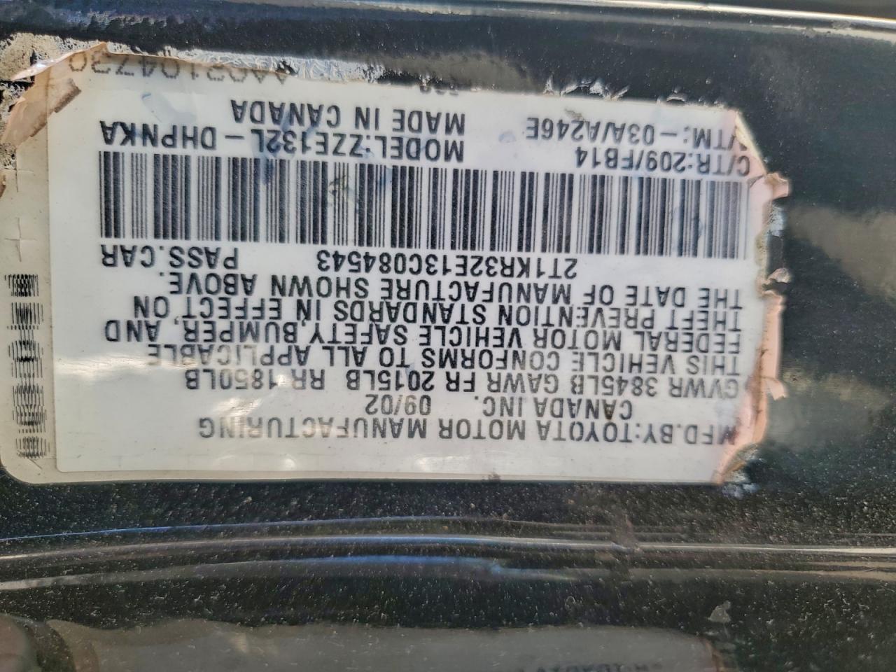 2003 TOYOTA COROLLA MATRIX XR photo 12
