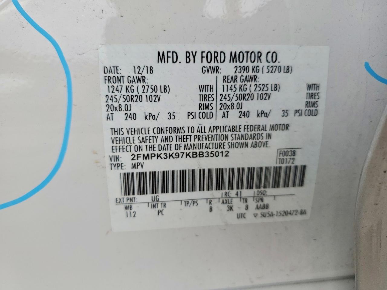 2019 FORD EDGE TITANIUM photo 13