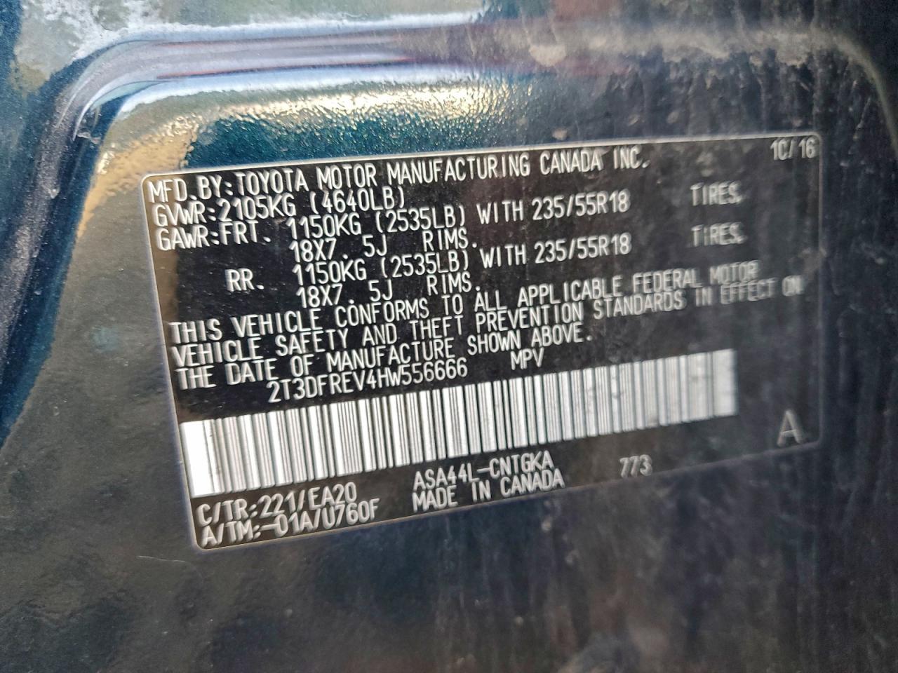 2017 TOYOTA RAV4 LIMITED photo 37