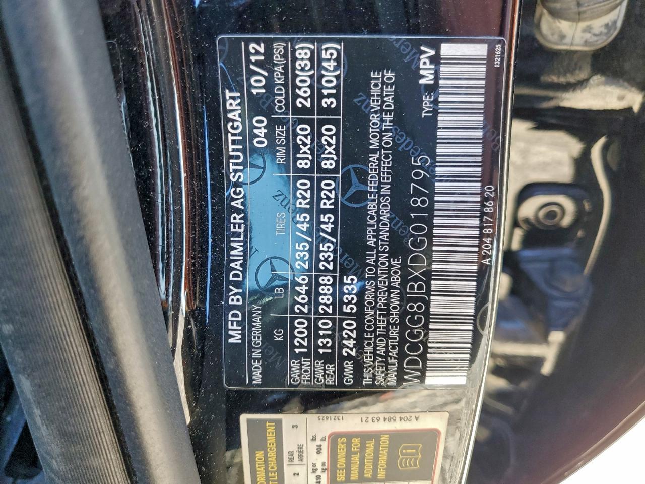 2013 MERCEDES-BENZ GLK 350 4MATIC photo 13