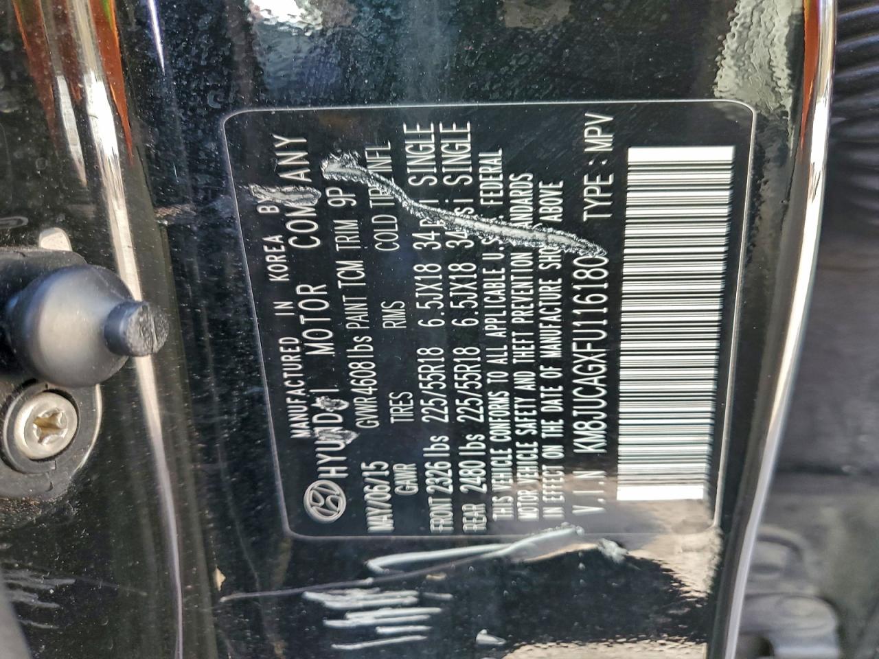 2015 HYUNDAI TUCSON LIMITED photo 13
