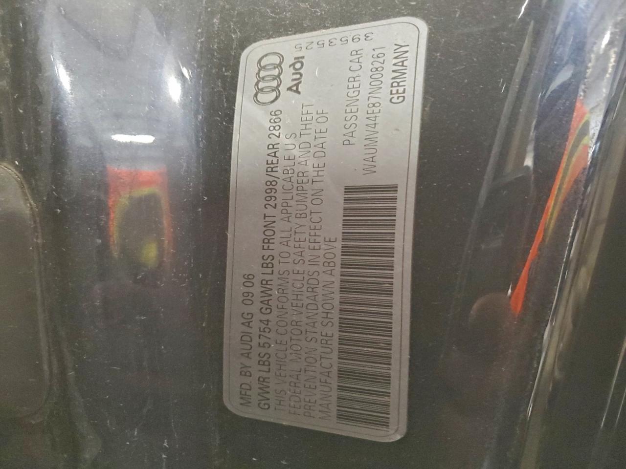 2007 AUDI A8 L QUATTRO photo 12