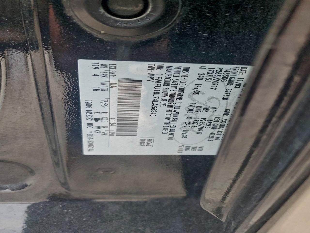 2004 FORD EXPEDITION EDDIE BAUER photo 13