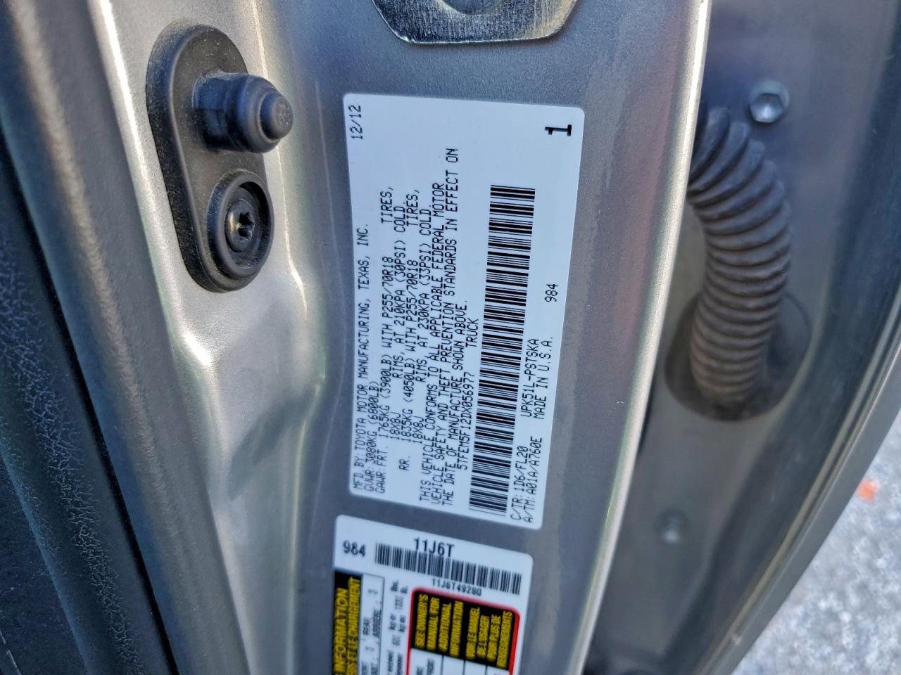 2013 TOYOTA TUNDRA CREWMAX SR5 photo 12