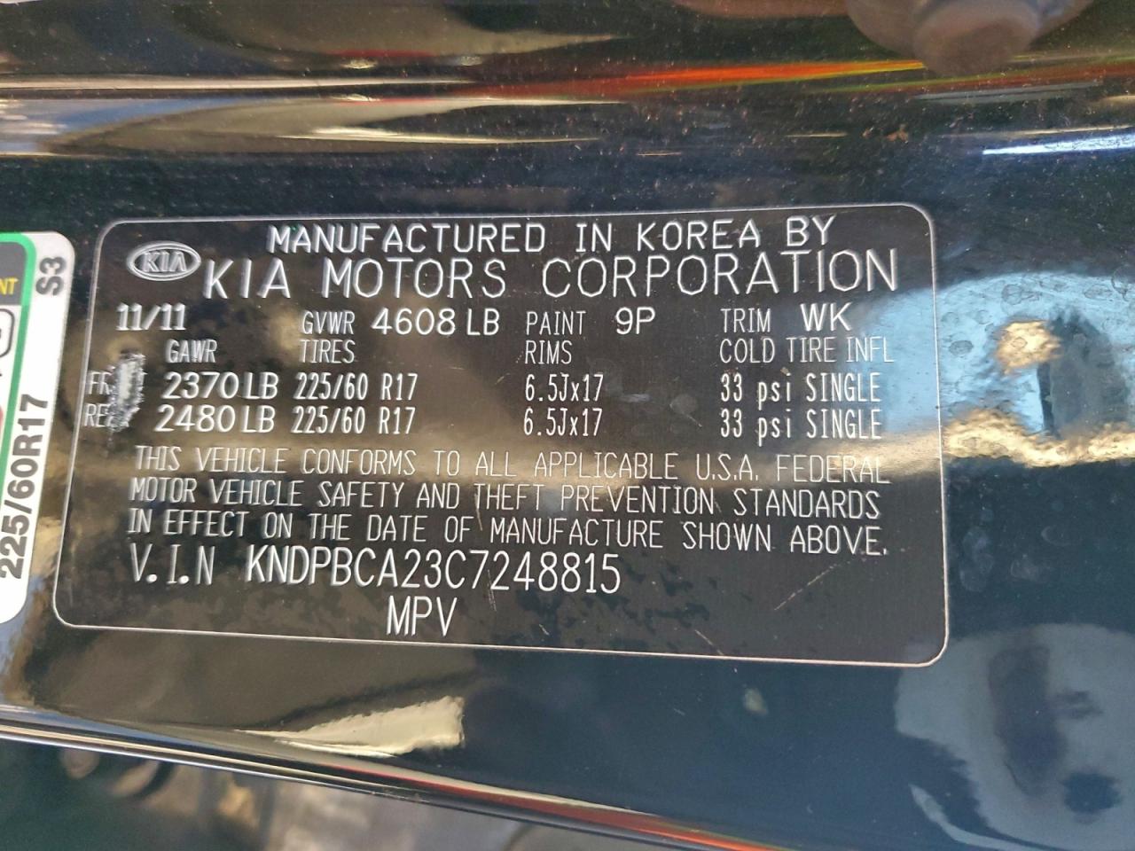 2012 KIA SPORTAGE LX photo 13