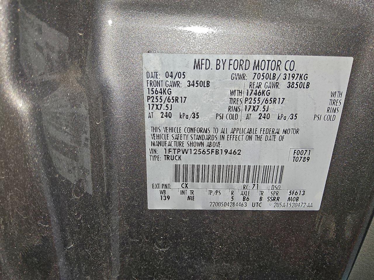 2005 FORD F150 SUPERCREW photo 12