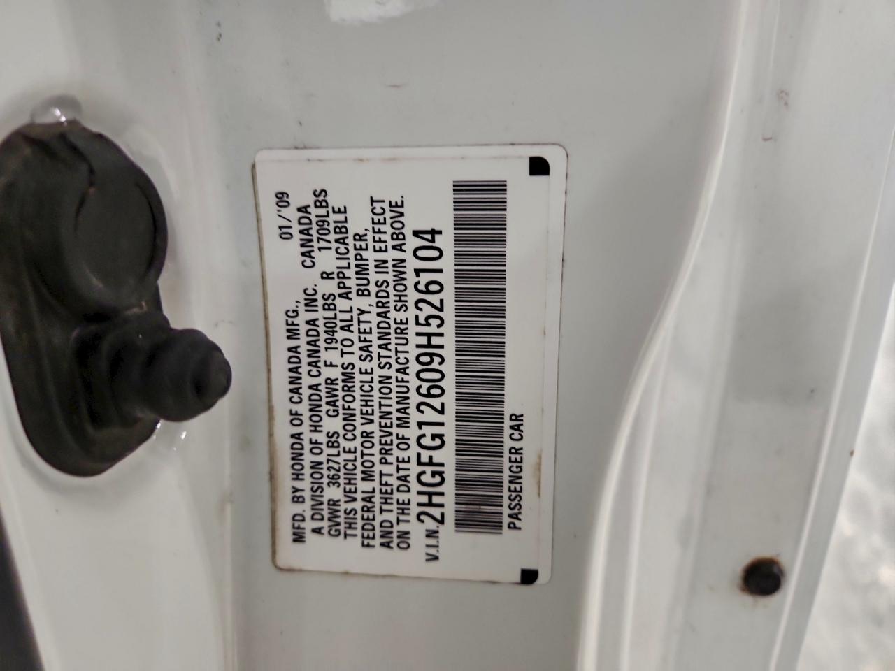 2009 HONDA CIVIC LX photo 12