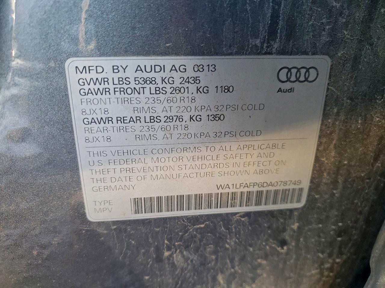 2013 AUDI Q5 PREMIUM PLUS photo 12