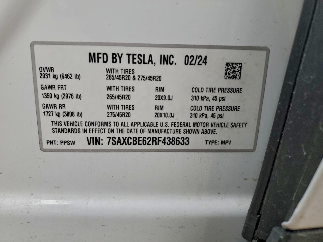 2024 TESLA MODEL X photo 12