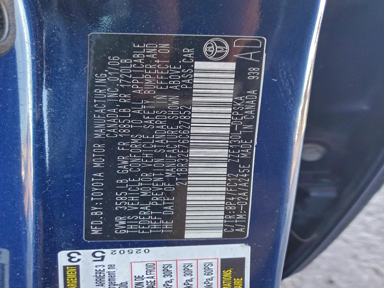 2006 TOYOTA COROLLA CE photo 13