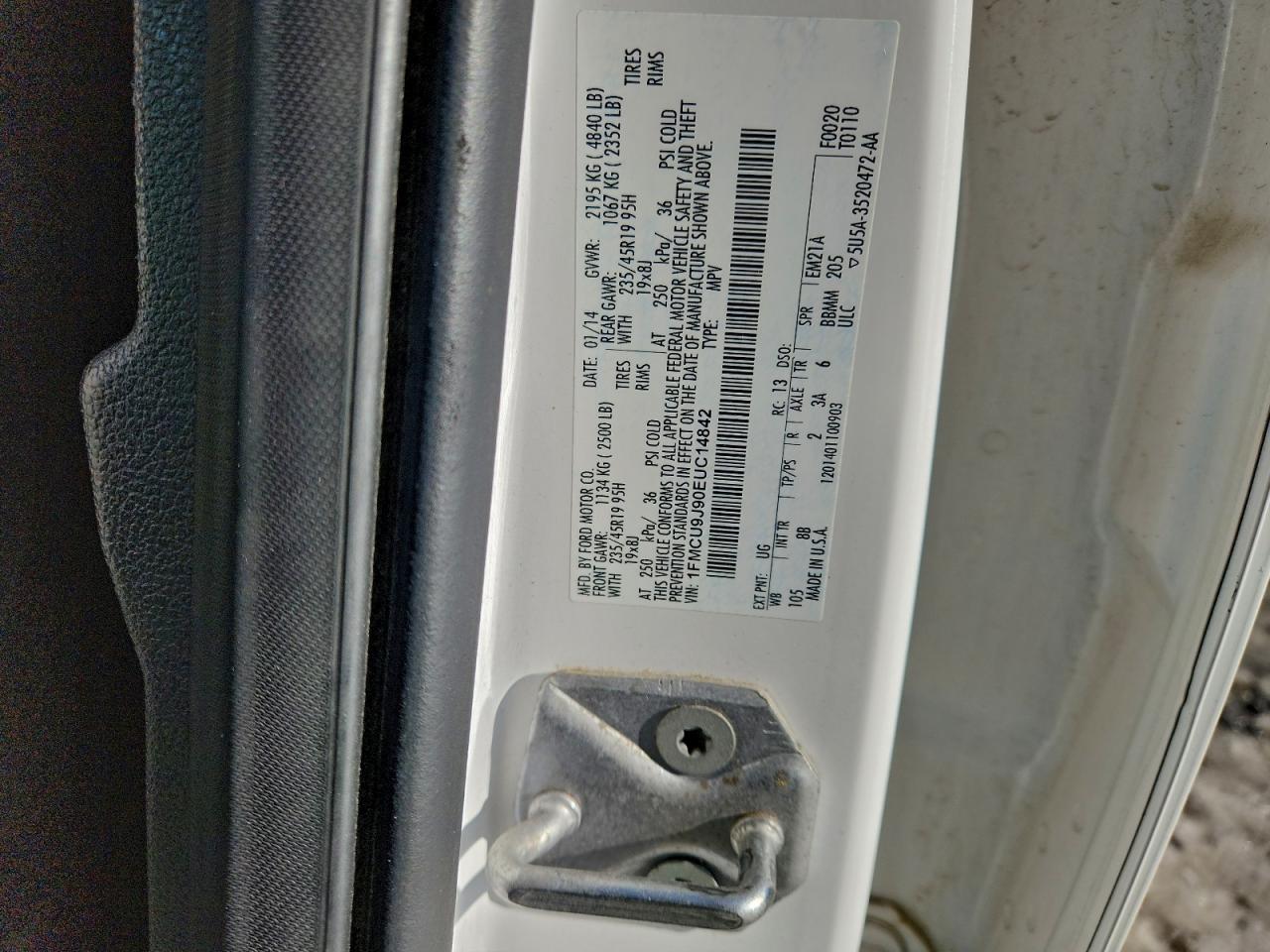 2014 FORD ESCAPE TITANIUM photo 27