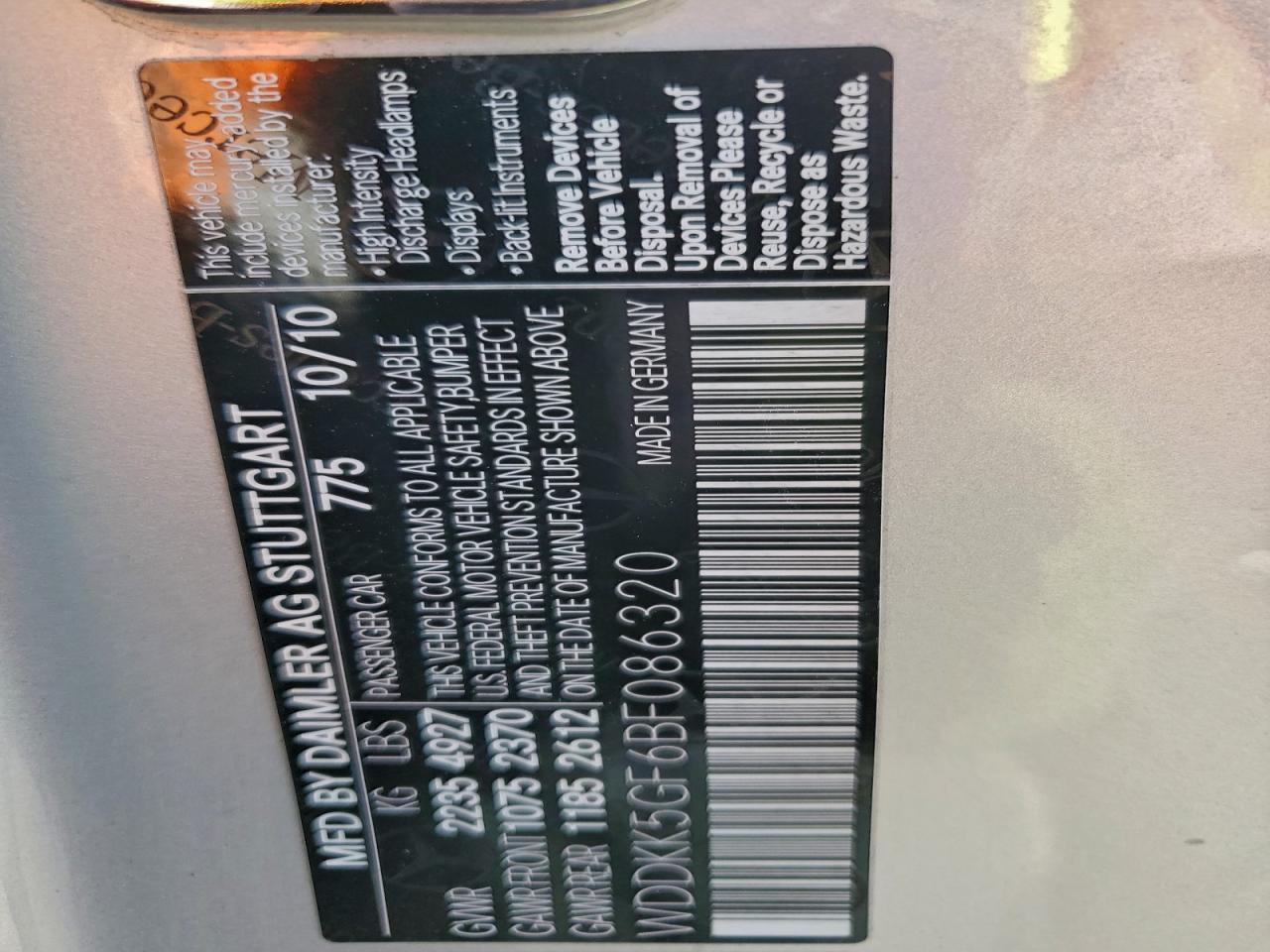2011 MERCEDES-BENZ E 350 photo 12