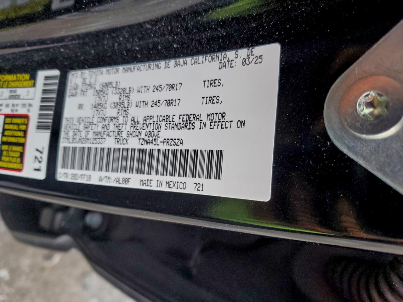 2025 TOYOTA TACOMA DOUBLE CAB photo 12