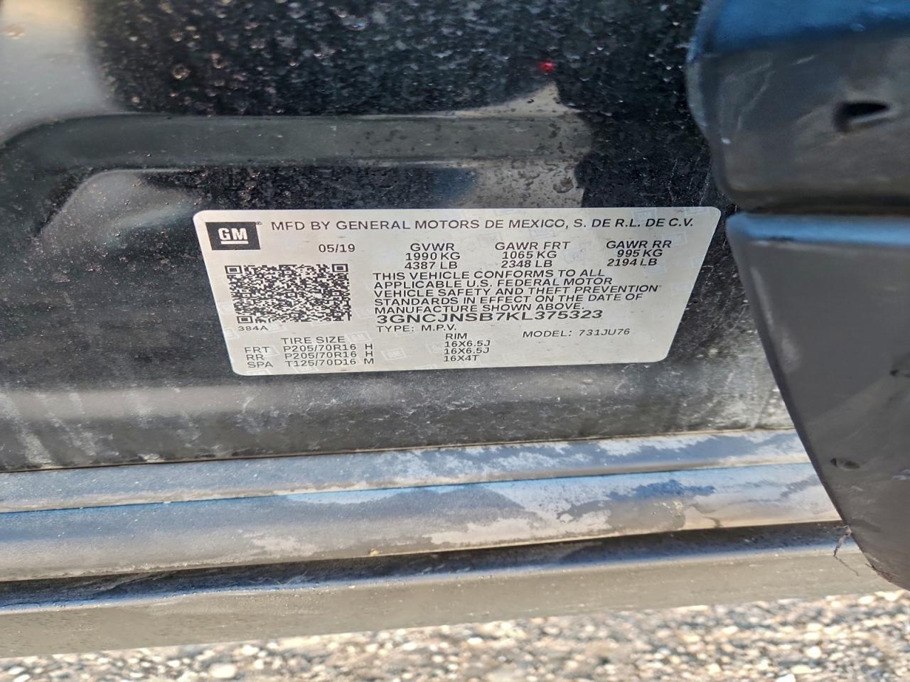 2019 CHEVROLET TRAX LS photo 13