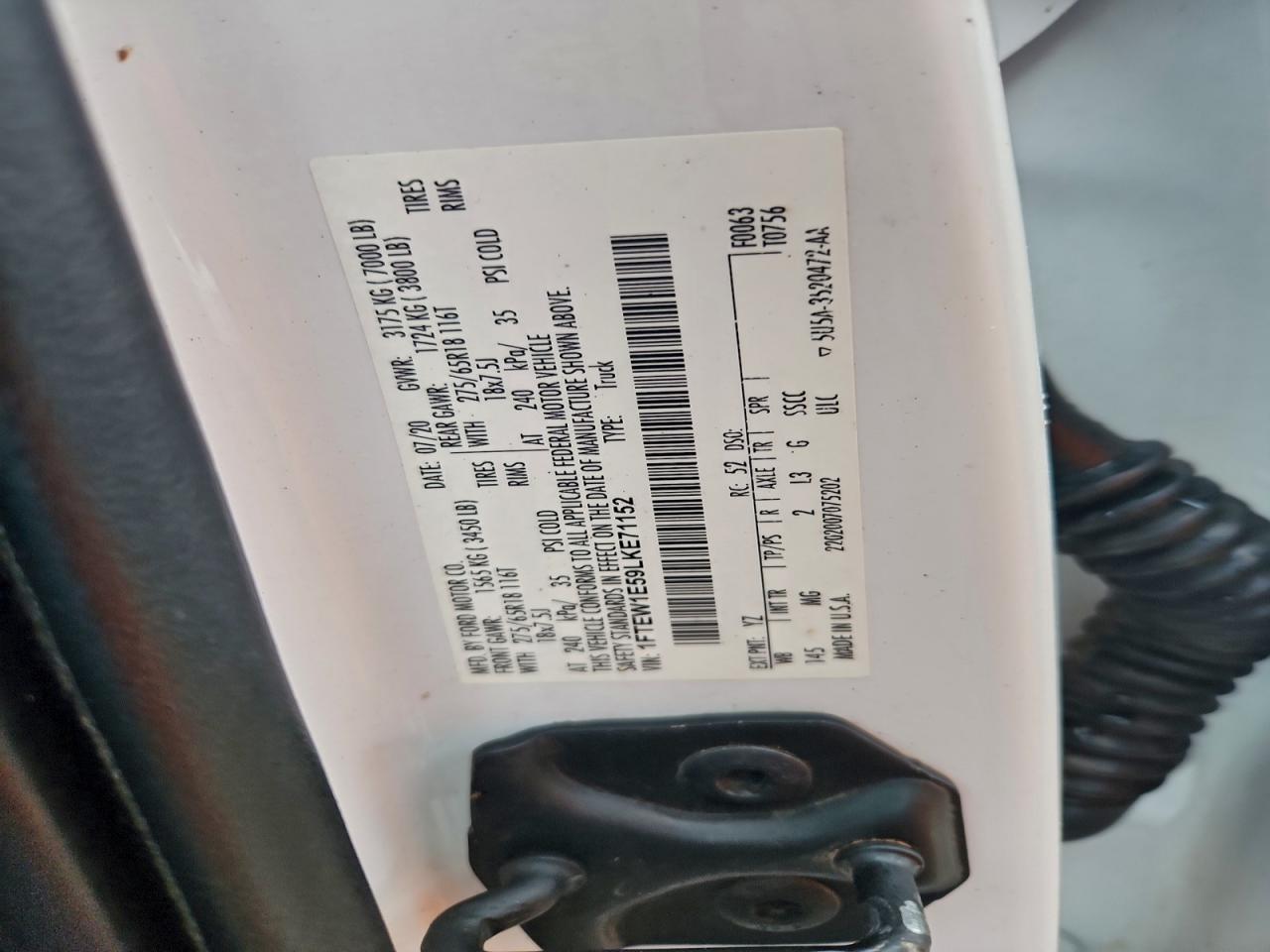 2020 FORD F150 SUPERCREW photo 12