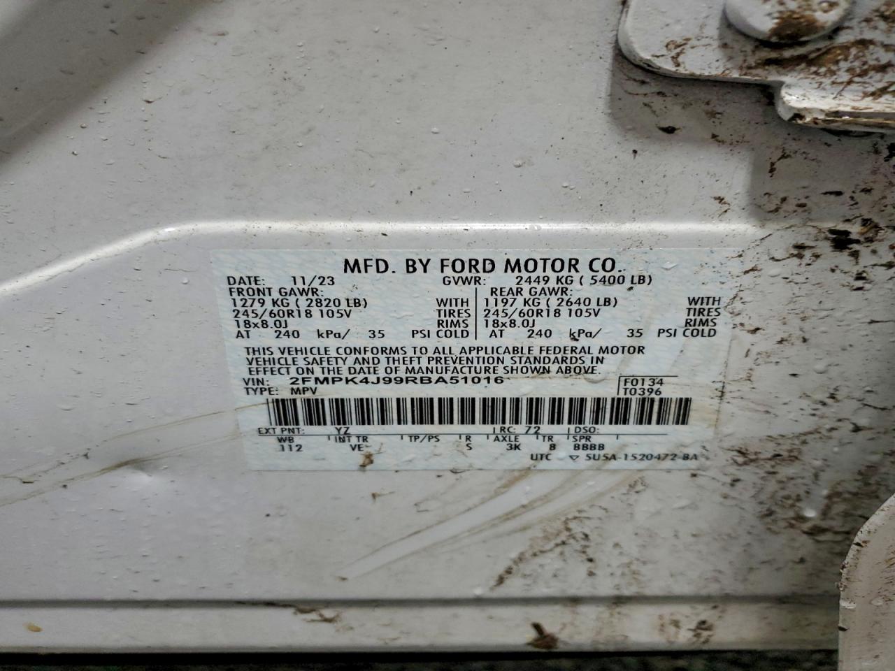 2024 FORD EDGE SEL photo 13