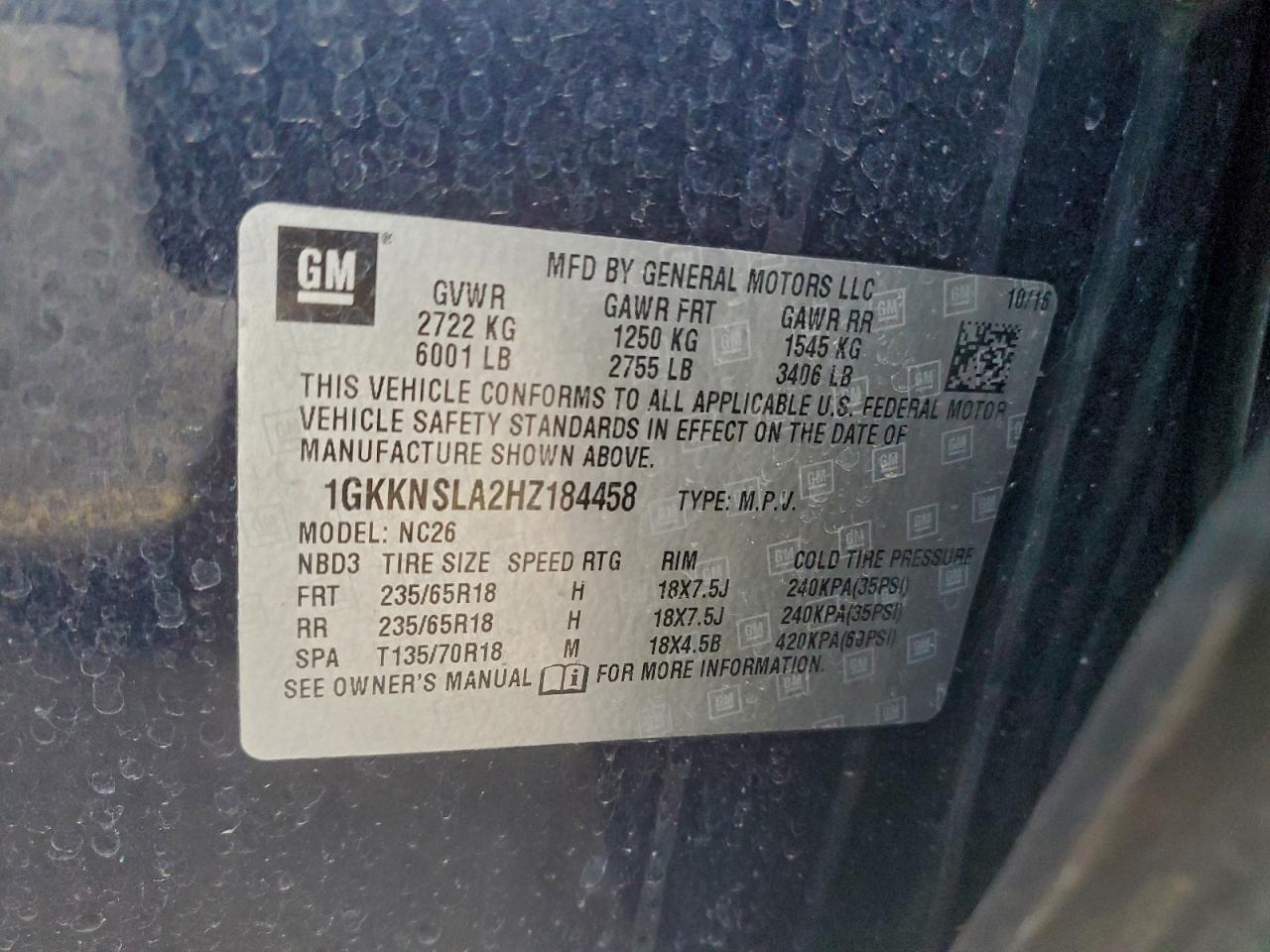 2017 GMC ACADIA SLE photo 13