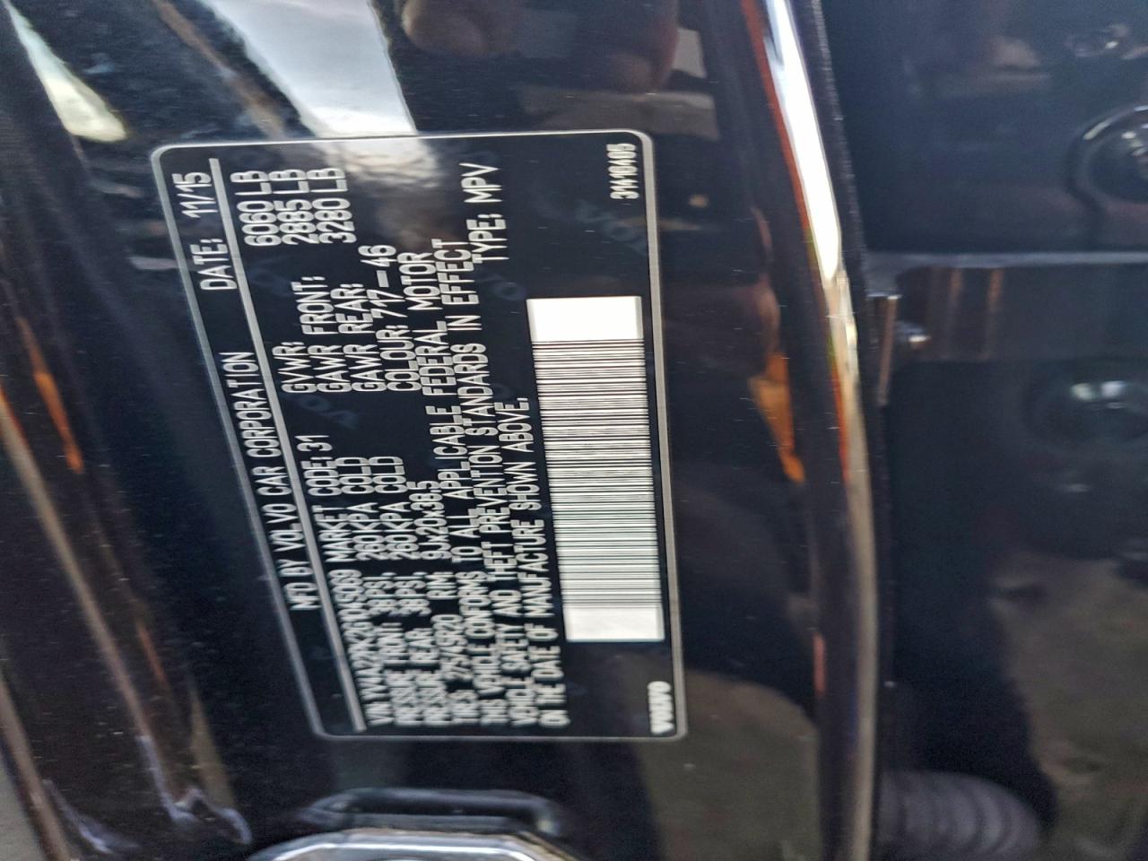 2016 VOLVO XC90 T6 photo 13