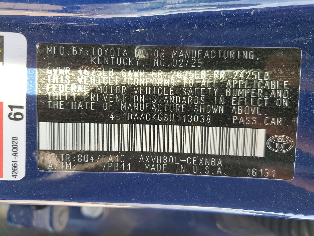 2025 TOYOTA CAMRY XSE photo 12