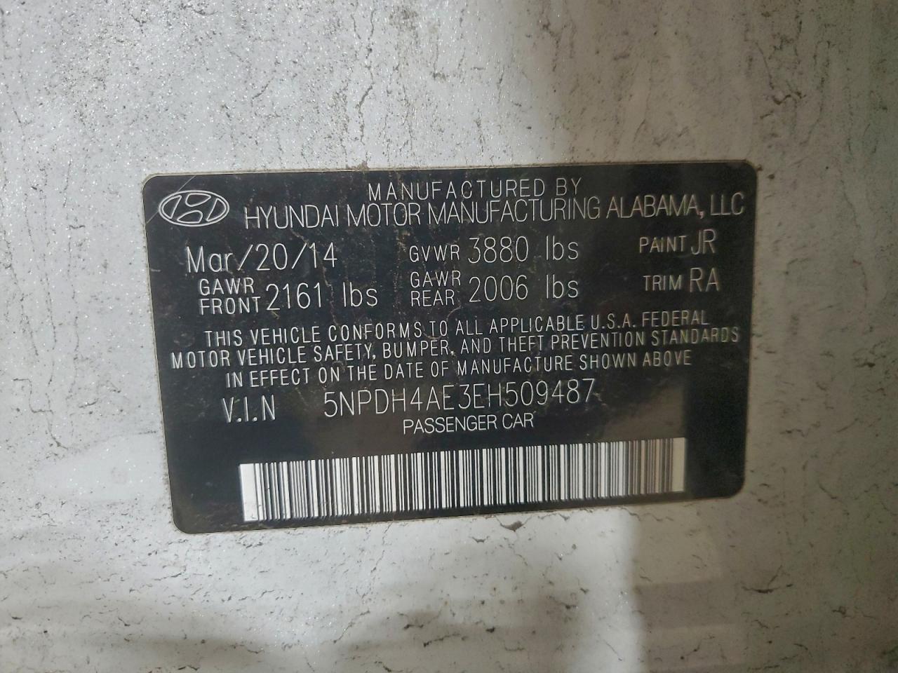 2014 HYUNDAI ELANTRA SE photo 12
