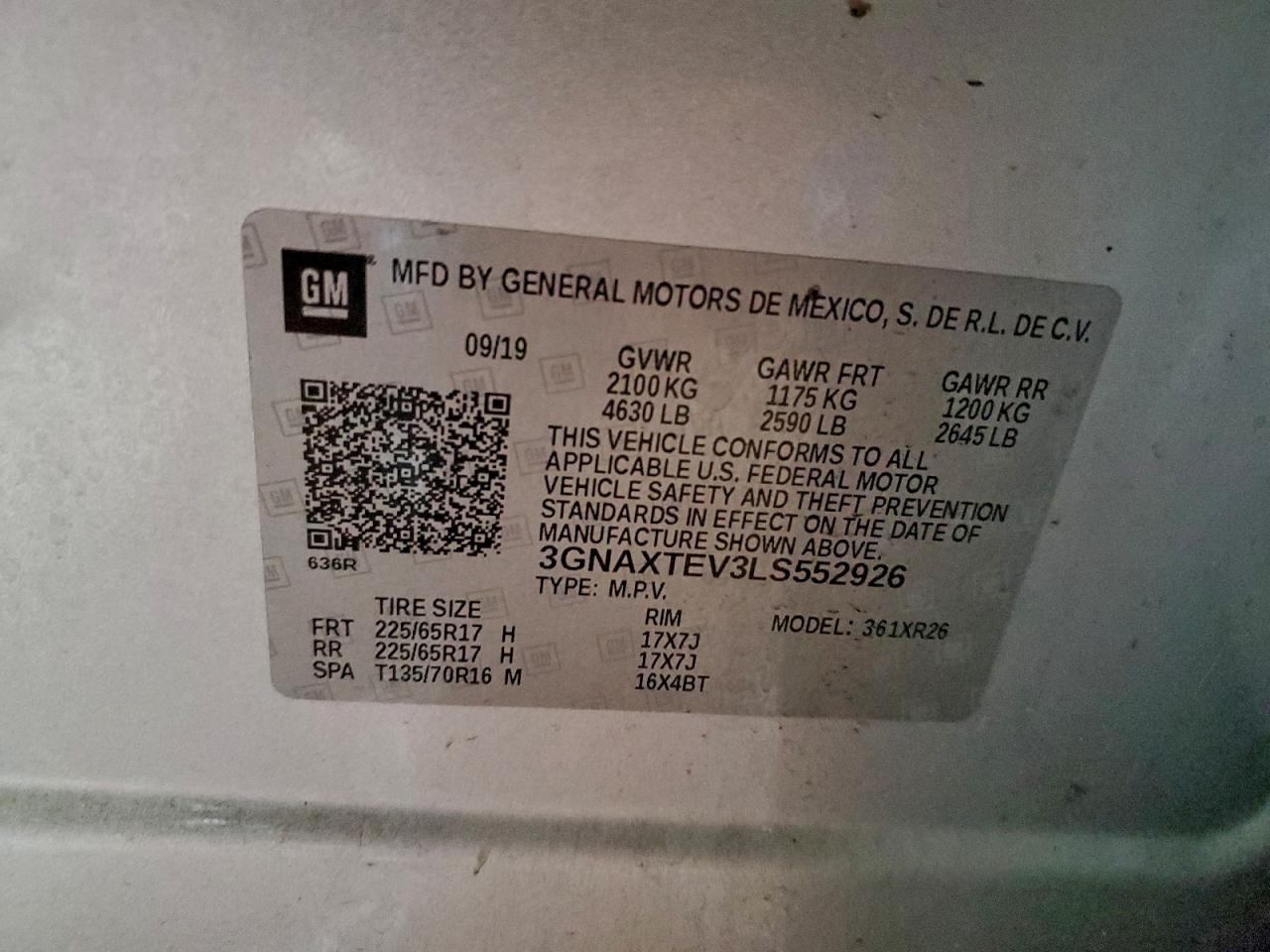 2020 CHEVROLET EQUINOX LT photo 13