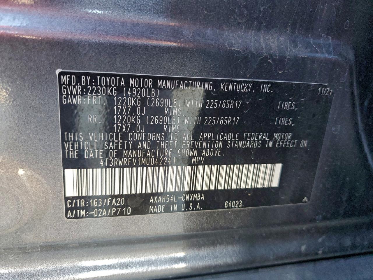 2021 TOYOTA RAV4 XLE photo 12