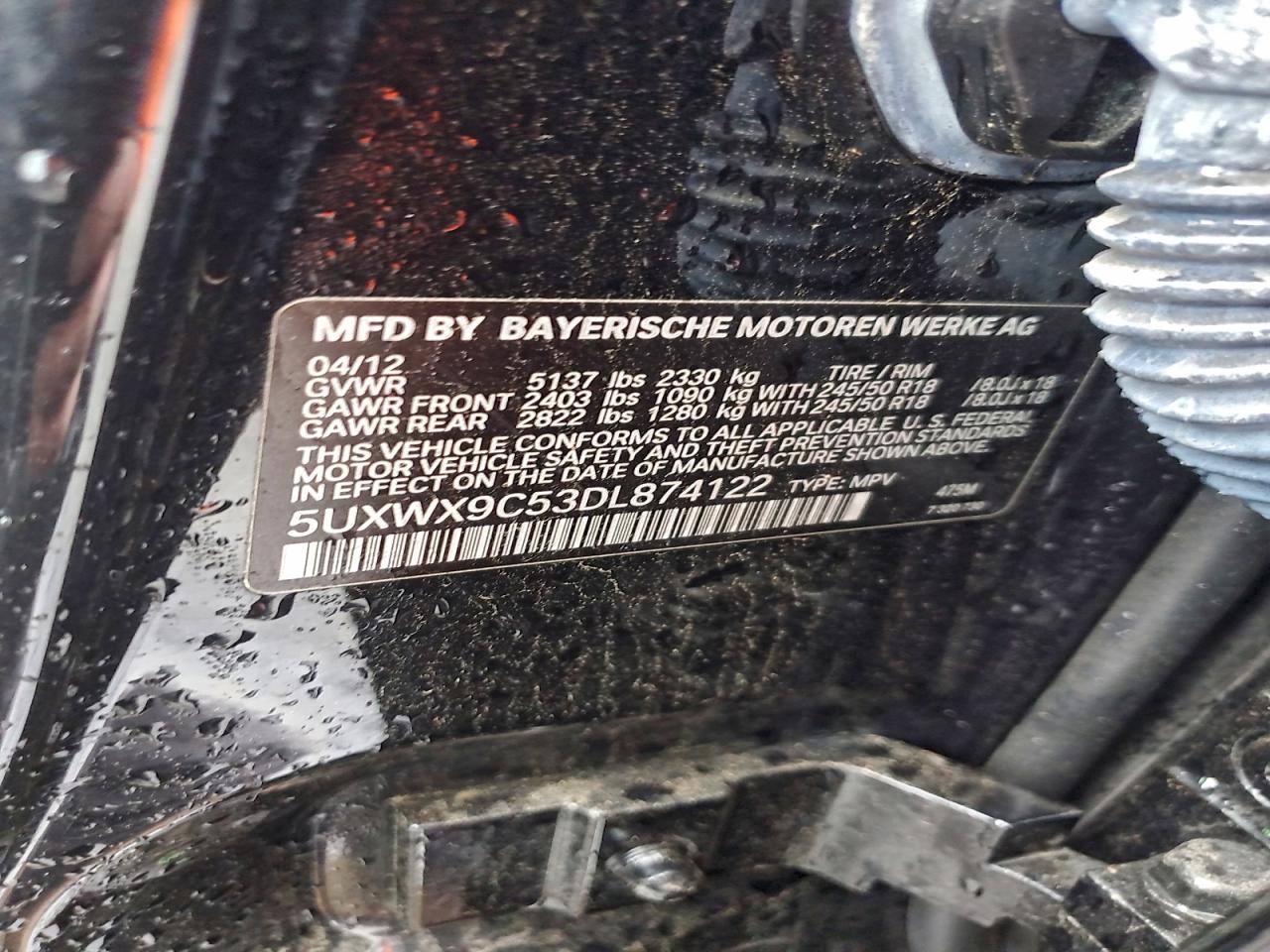 2013 BMW X3 XDRIVE28I photo 13